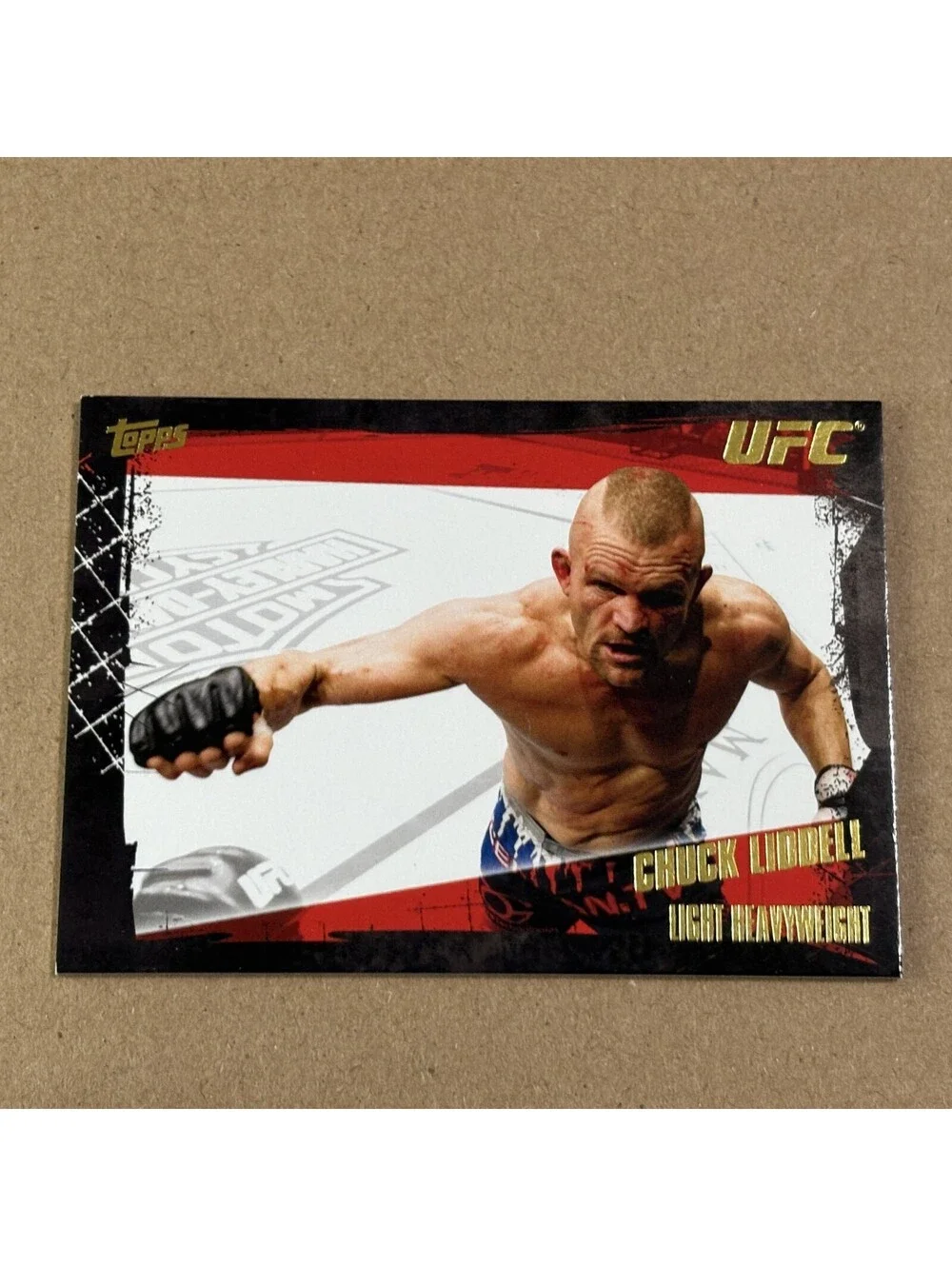 2010 Topps UFC Chuck Liddell #47 Gold
